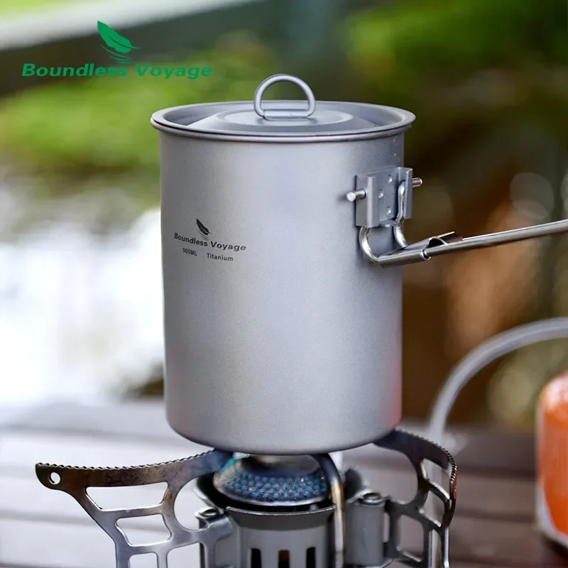 

Titanium Cup Camping Titanium Bowl Titanium Pot Outdoor Steaming Pot Rice Cooker Camping Cookware Pot with Mini Rice Cooker