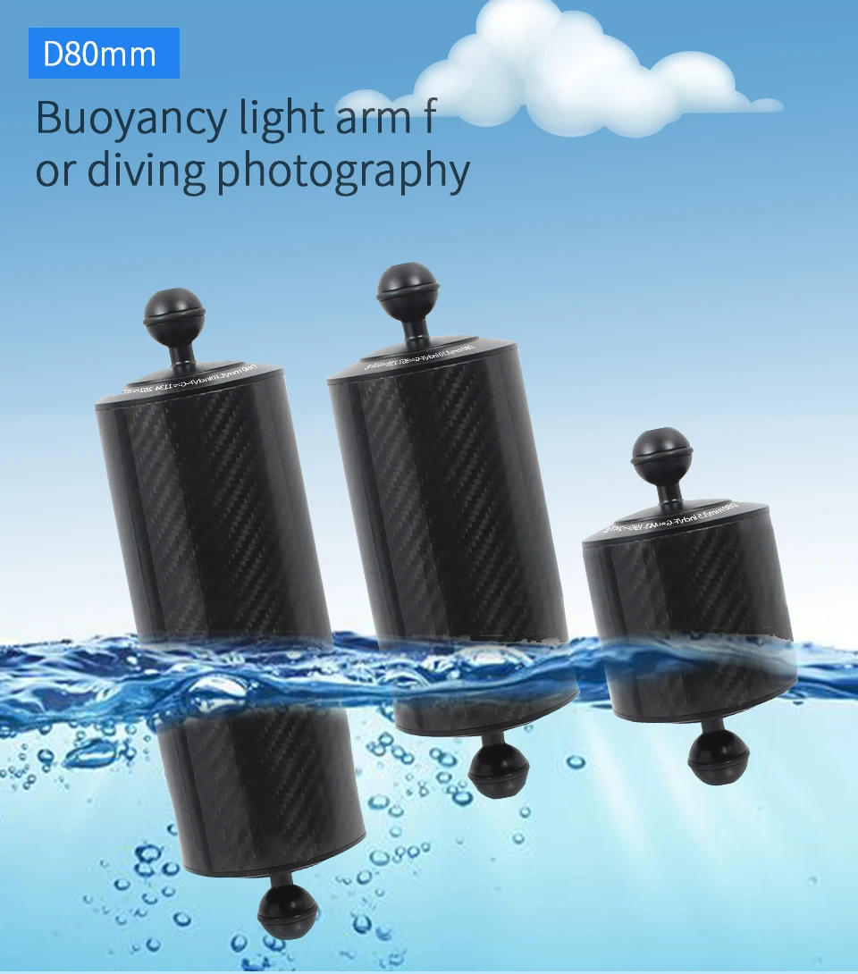 Kamera Schwimm Arm Tauchen Tablett Auftrieb Aquatische Verlängerung Arm Dual Ball Unterwasser Fotografie für Nikon DSLR Action Kamera – Detail 25