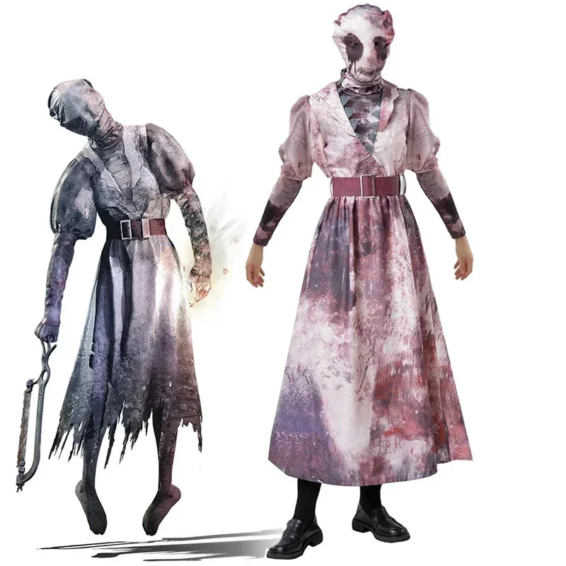 Игра Dead Zombie Daylight Необычные нарядные наряды Страшный костюм медсестры-убийцы на Хэллоуин Женский костюм Салли Смисон Фанни Одеваются