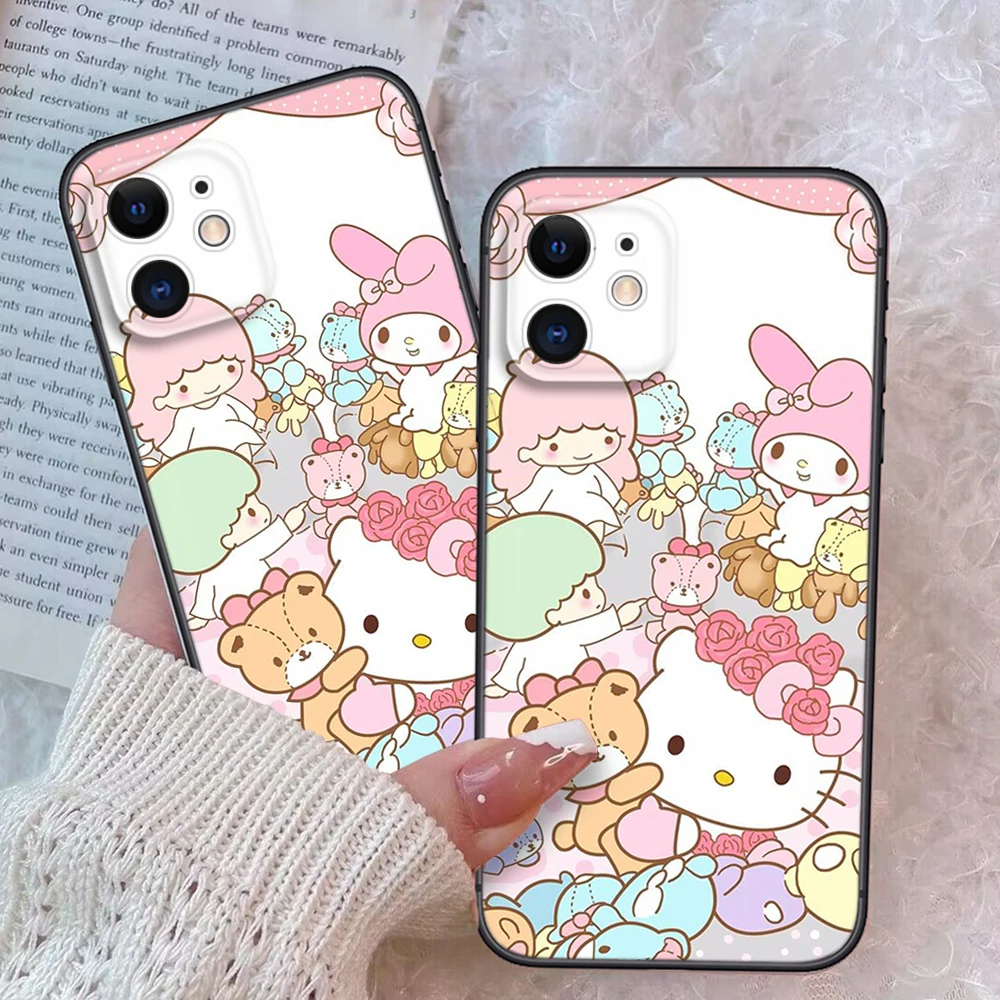 Z131 Hello Kittyfor Soft Case for Xiaomi 10T 11 11i 11T 12 12x 8 Lite 9 9T A1 A2 A3 Poco F2 F3 M2 M3 X2 X3 X4 pro M4 C40 M5