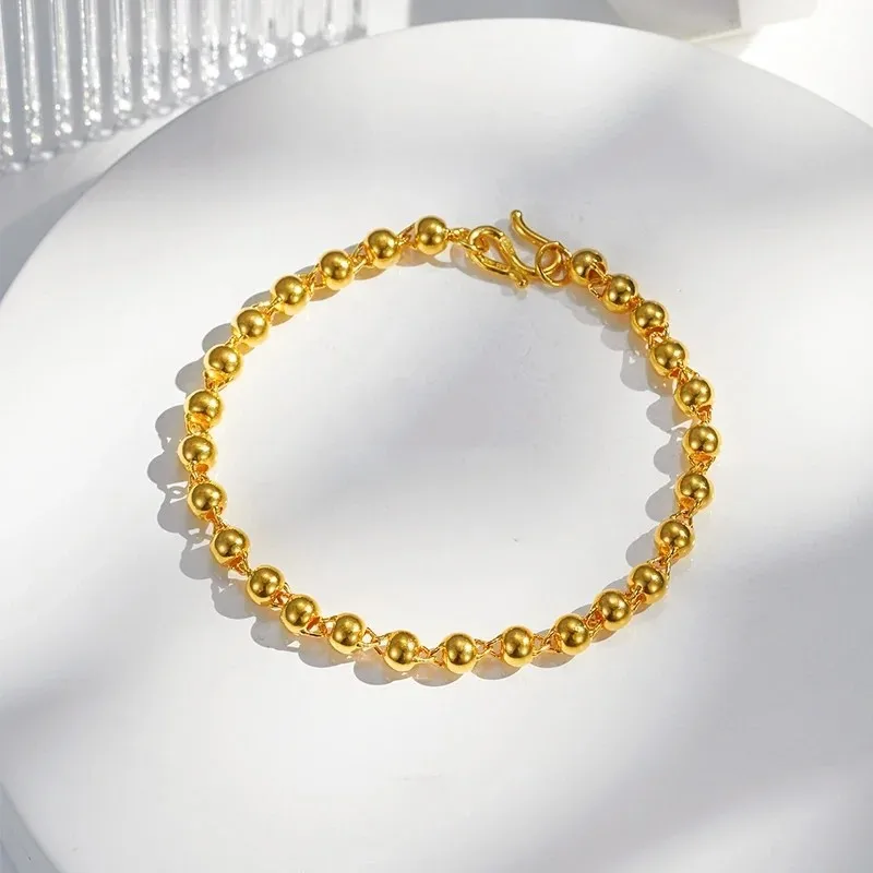 Beads bracelet simple fashion beads bracelet 9999gold