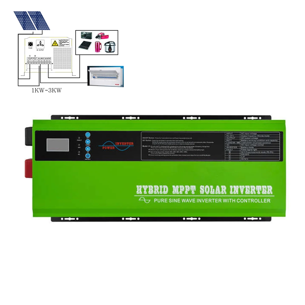 

OEM Solar Inverter Hybrid 7.5KW 10KVA 10KW Pure Sine Wave Hybrid Solar Inverter 8000W System