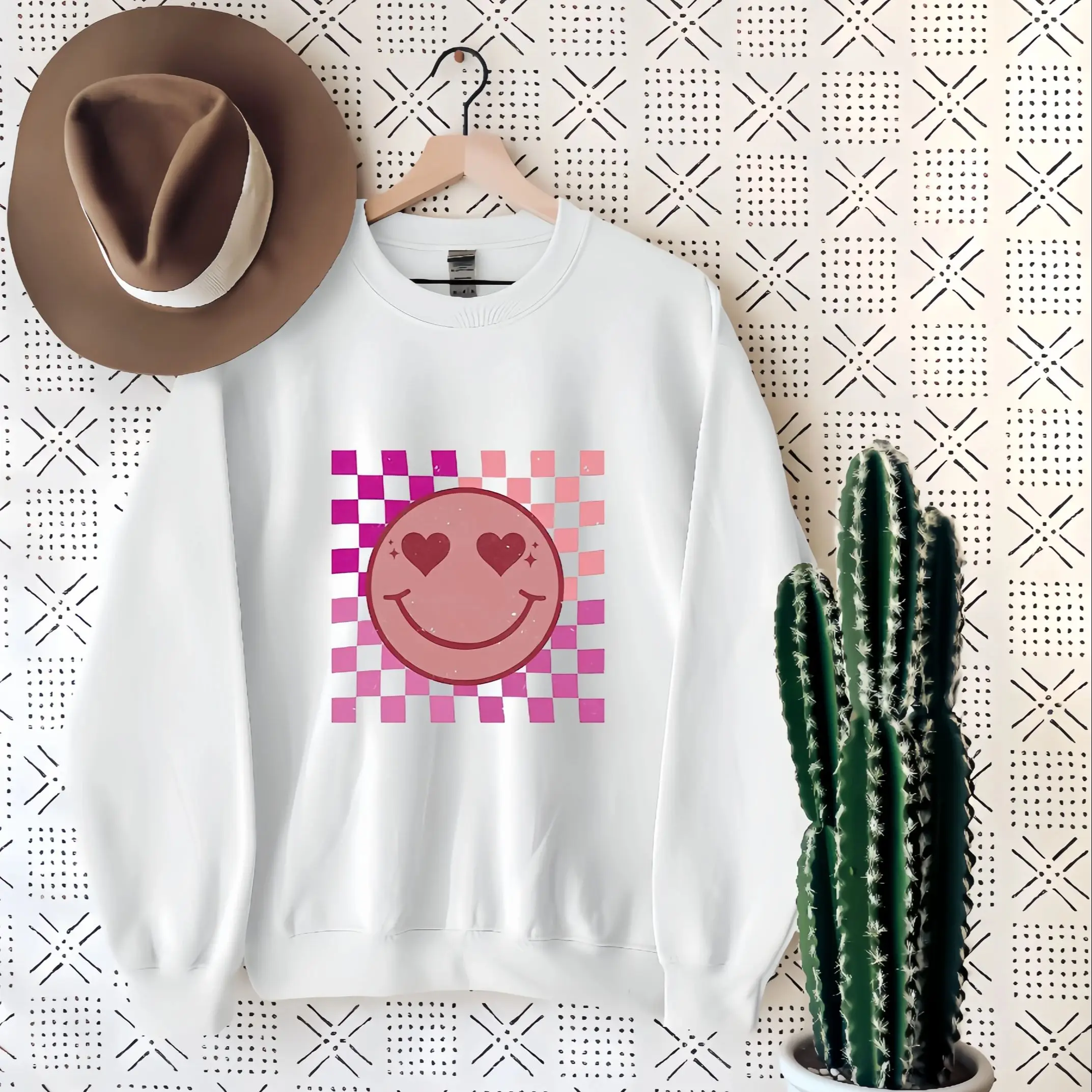 Lovely Pink Girl Heart Graphic Sweatshirt Women Fashion Casual Long Sleeve Pullover Grils Streetwear Thin Spring