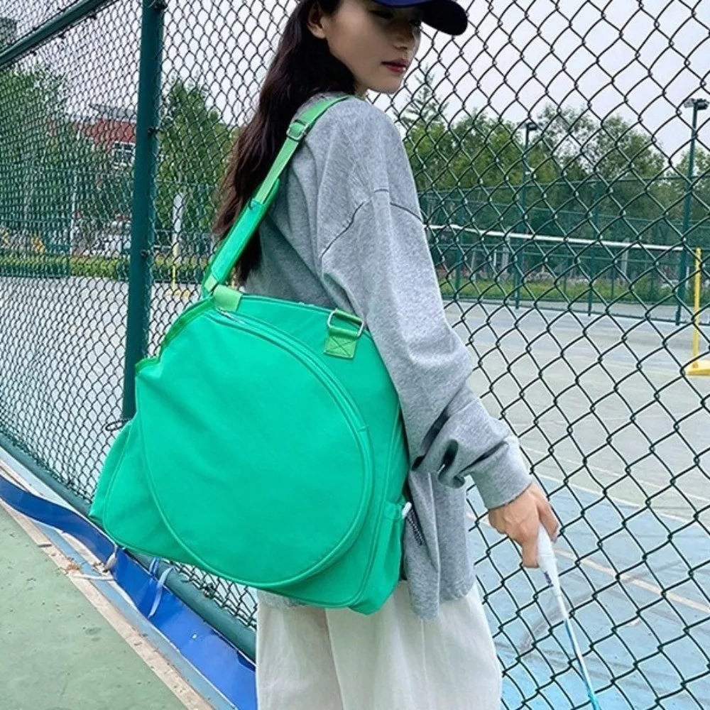 Large Capacity Tennis Backpack Waterproof Solid Color Pickleball Racket Bag Comfortable Multi-functional Badminton Bag Travel