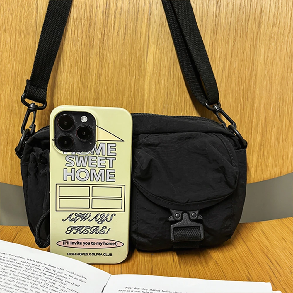 Sport-Umhängetasche, Design im Arbeitsbekleidungsstil, einzelne Umhängetasche, multifunktionale leichte Brusttasche, Handytasche – Detail 14