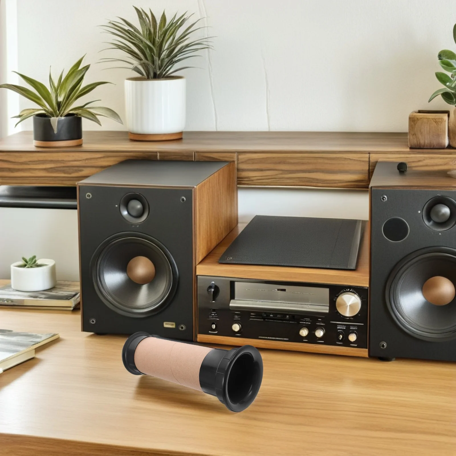 

Stage Cabinet Port Tube 92X260Mm Bass Reflex Subwoofer Enhancement Audio Sound System Theater Performance Plastic Speaker Box