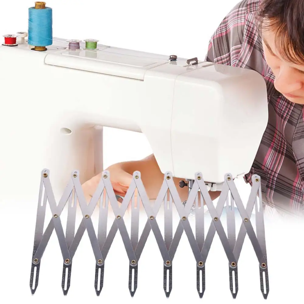 Règle extensible à longueur réglable, diviseur isométrique multifonctionnel, outil de mesure pour la couture, marqueur de boutonnière DIY