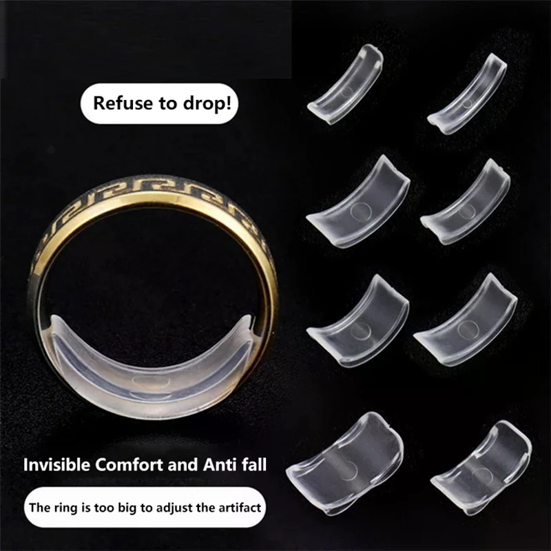 Ring Size Reducer Tools Spiral Spring Based Rings Adjust Invisible Tightener Fixed Loose Ring Size Ring Reduction Pad Essential