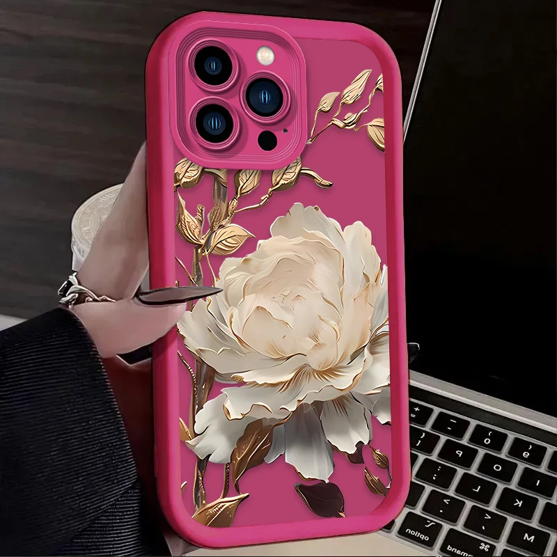 حافظة لهاتف آيفون 16 16E 15 14 13 12 11 Pro Max X XS X S Max XR SE 2020 SE4 7 8 غطاء خلفي مقاوم للصدمات
