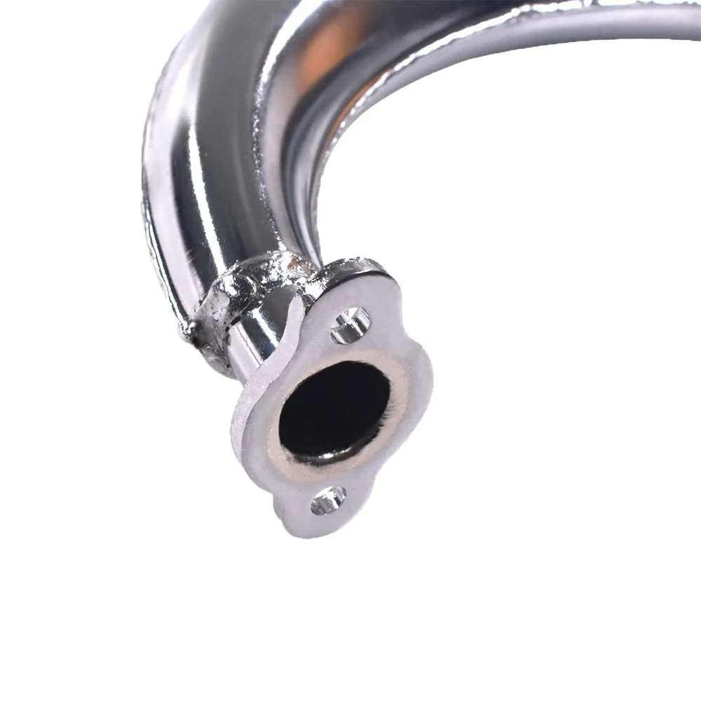 40mm Banana Silencer Muffler Exhaust Pipe Chrome Upgrade For 49cc 60cc 66cc 80cc 2-Stroke Engine Motor Motorized Bicycle Bike