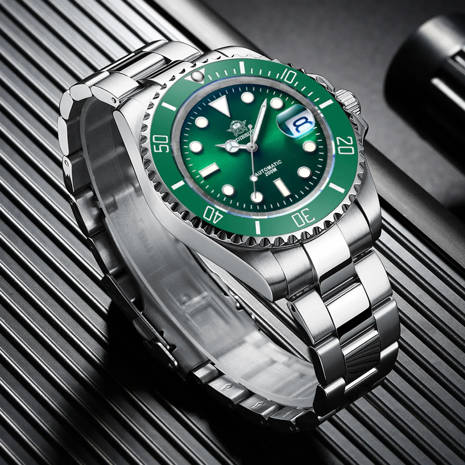 

ADDIESDIVE High Quality Automatic Watch Fashion Stainless Steel 200M Waterproof Dive Mens Mechanical Watches AD2503 reloj hombre