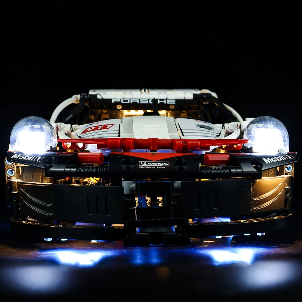 No Bricks Led Light Kit for 911 RSR 42096