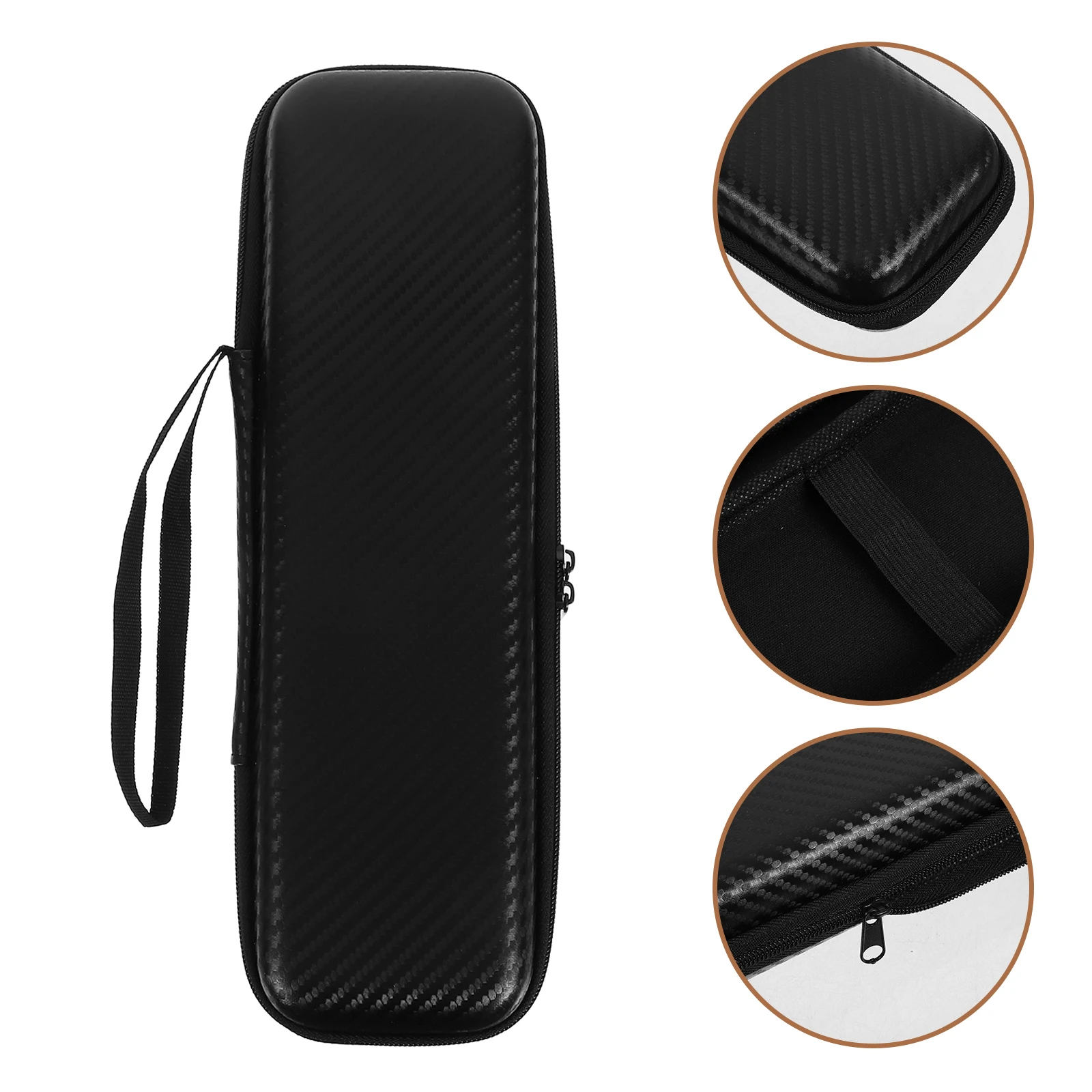 

Microphone Storage Case Compact Portable Single Mic Travel Organizer Shockproof Handheld Recorder Holder Eva Durable Protective