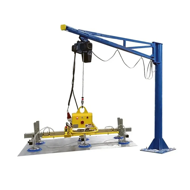 0.5Ton 1Ton 3Ton 360 Degree Rotation Jib Crane Vacuum Glass Lifter Suction Cup Vacuum Lifter for Sheet Metal Sandwich Panel