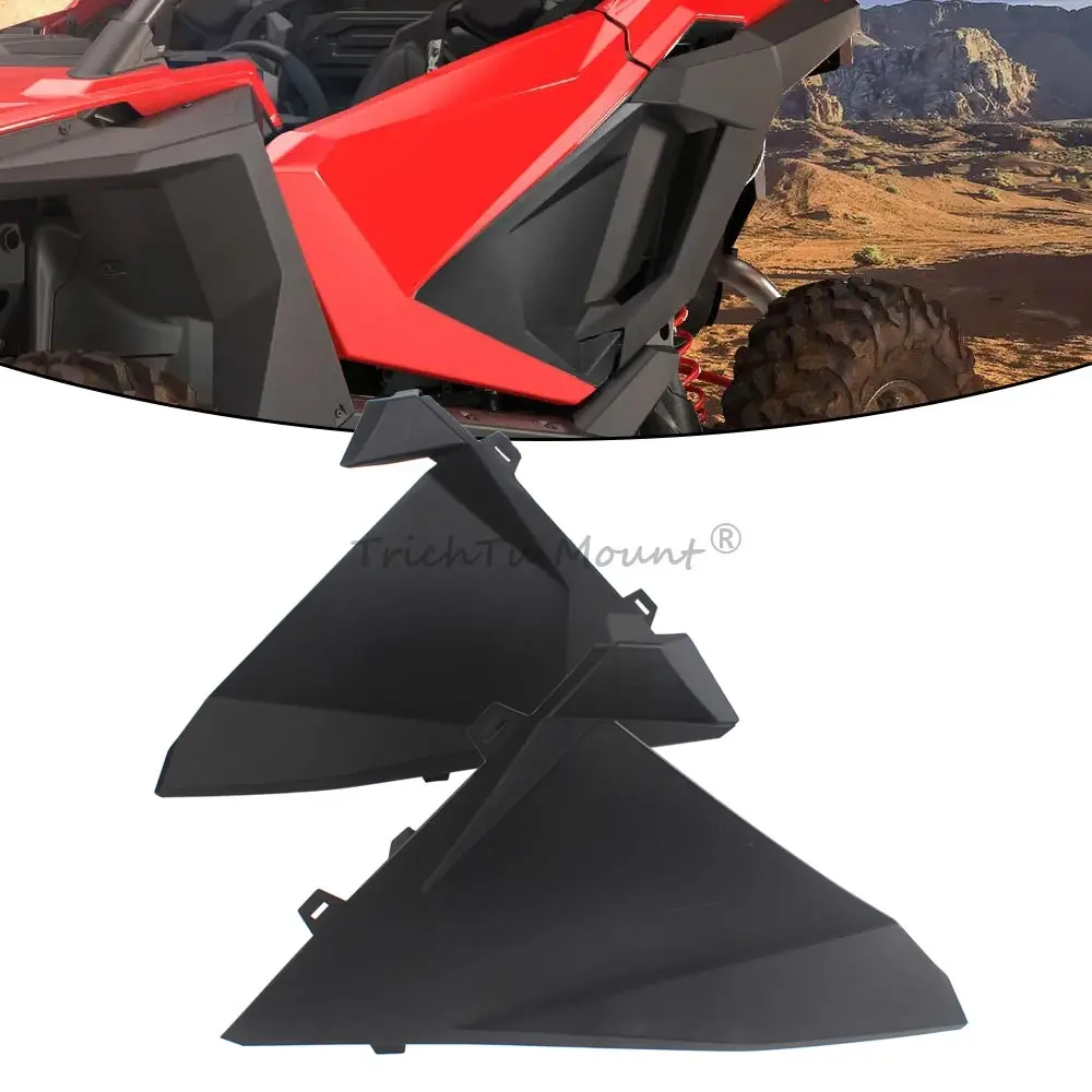 Utv/Atv Lower Half Door Panels Rear Door Panels Compatible With Polaris Rzr Pro/Turbo 2020-2024 High-Quality Polypropylene Black