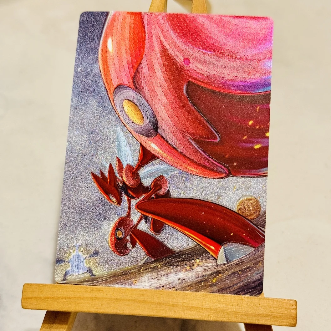 10Pcs/set Diy Self Made Ptcg Feraligatr Rough Flash Collection Card Ptcg Gen 2 Totodile Hand-Drawn Anime Cards Gift Toys