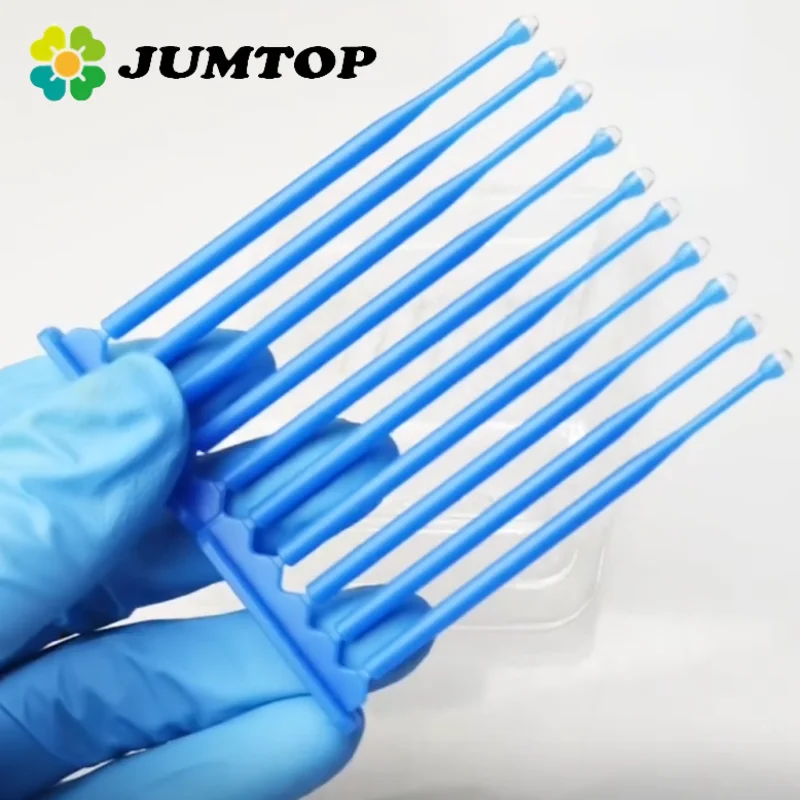

JUMTOP Dental Applicator Sticks Adhesive Tip for Tooth Crown Porcelain Veneer Disposable Sticks Brush