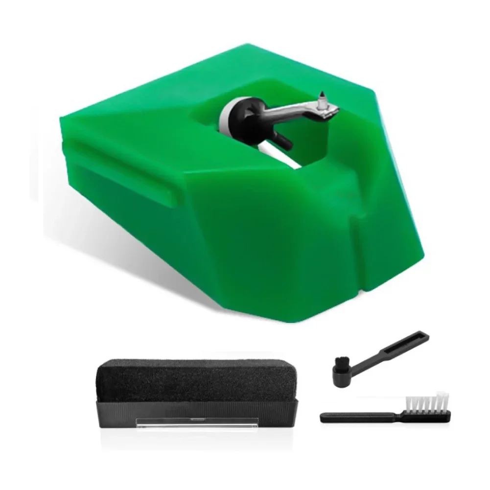 AT VMN95E Vinyl Record Needle For Audio Technica AT LP120X Turntable Cartridge With Cleaning Brush Replacement Stylus