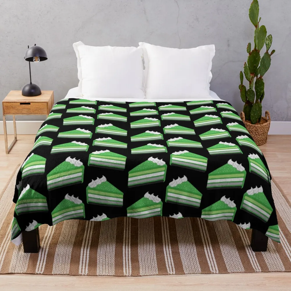 Pattern of Delicious Slices of Aromantic Cake Throw Blanket Soft Giant Sofa Beach Blankets