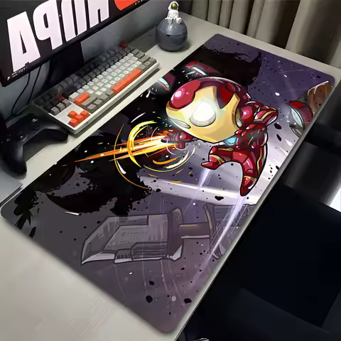 Mouse Pad Iron Man Anime Accessories Gaming Mousepad PC Gamer Computer Mouse Carpet Keyboard Table Mat 100x50 Office Mause Mats