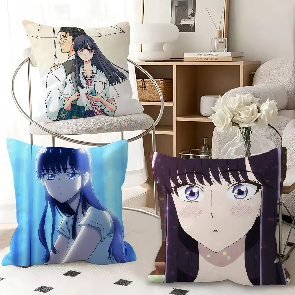 1pc After The Rain Pillow Case Fashion Square Pillowcase Bedroom Sofa Room Ins Decoration Leisure