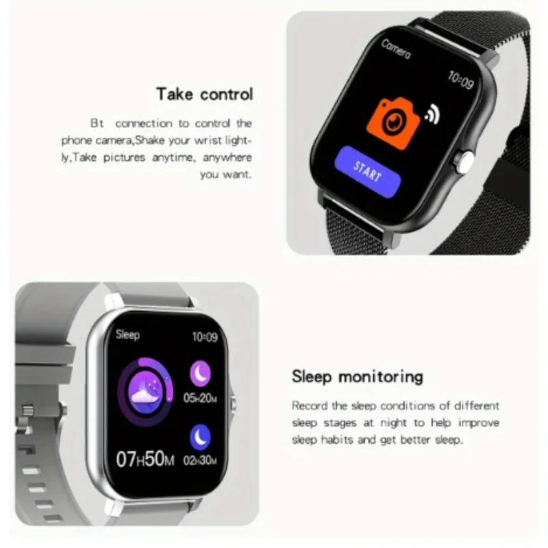 Bluetooth Call Smartwatch for Men and Women Voice Assistant Sports Fitness Android iOS New Hot Sale 1.83\