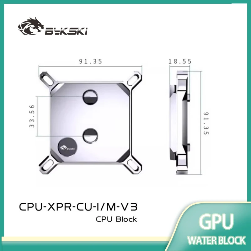 

Bykski CPU-XPR-I/M-V3 CPU Block Use for INTEL LGA115X 1200 1700 2011 /AMD Ryzen 3/5/7 X470 X570 Water Cooler Radiator