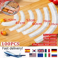 Disposable Food Cover Saran Wrap Food Grade Fruit Vegetable Storage Bag Elastic Plastic Bag Kitchen Fresh Keeping Bag