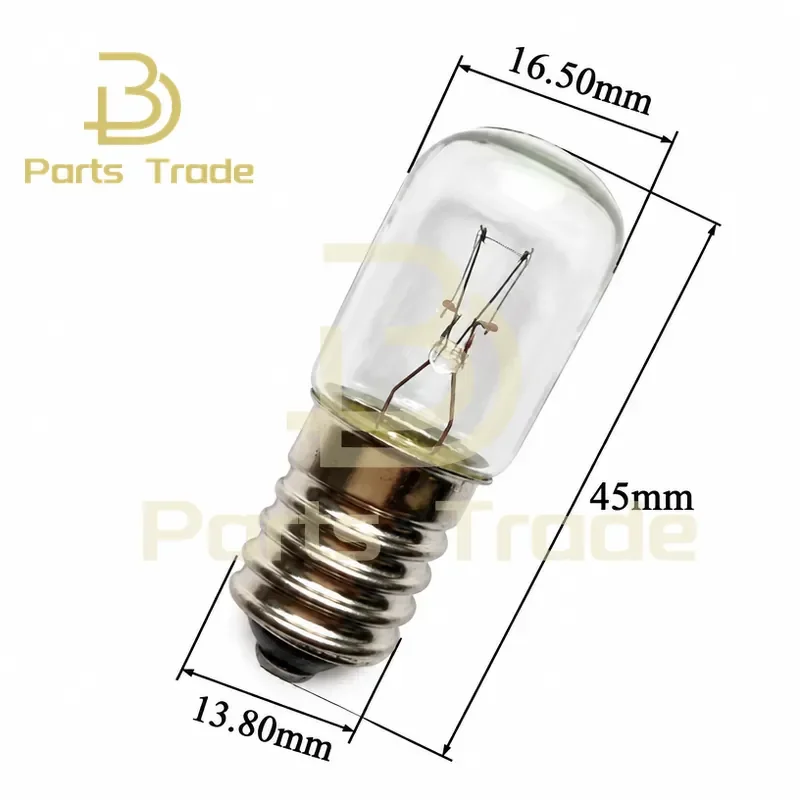 10PCS E14 24V Indicator Light Bulbs for Machine Tool Instrument 5W 10W 15W 25W Screw Base Small Yellow Lamp