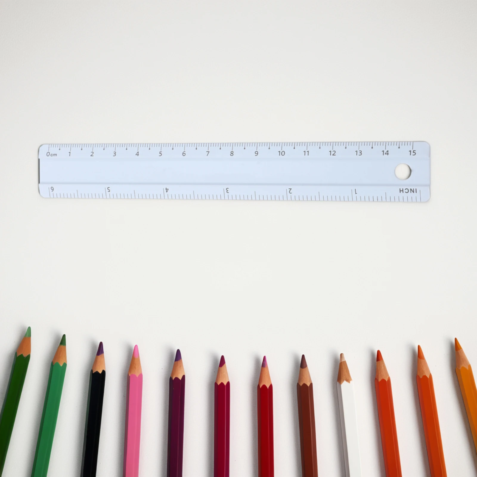 

Aluminum Alloy Ruler Math Measuring Tools Straight Drawing Sky-blue Stationery Student