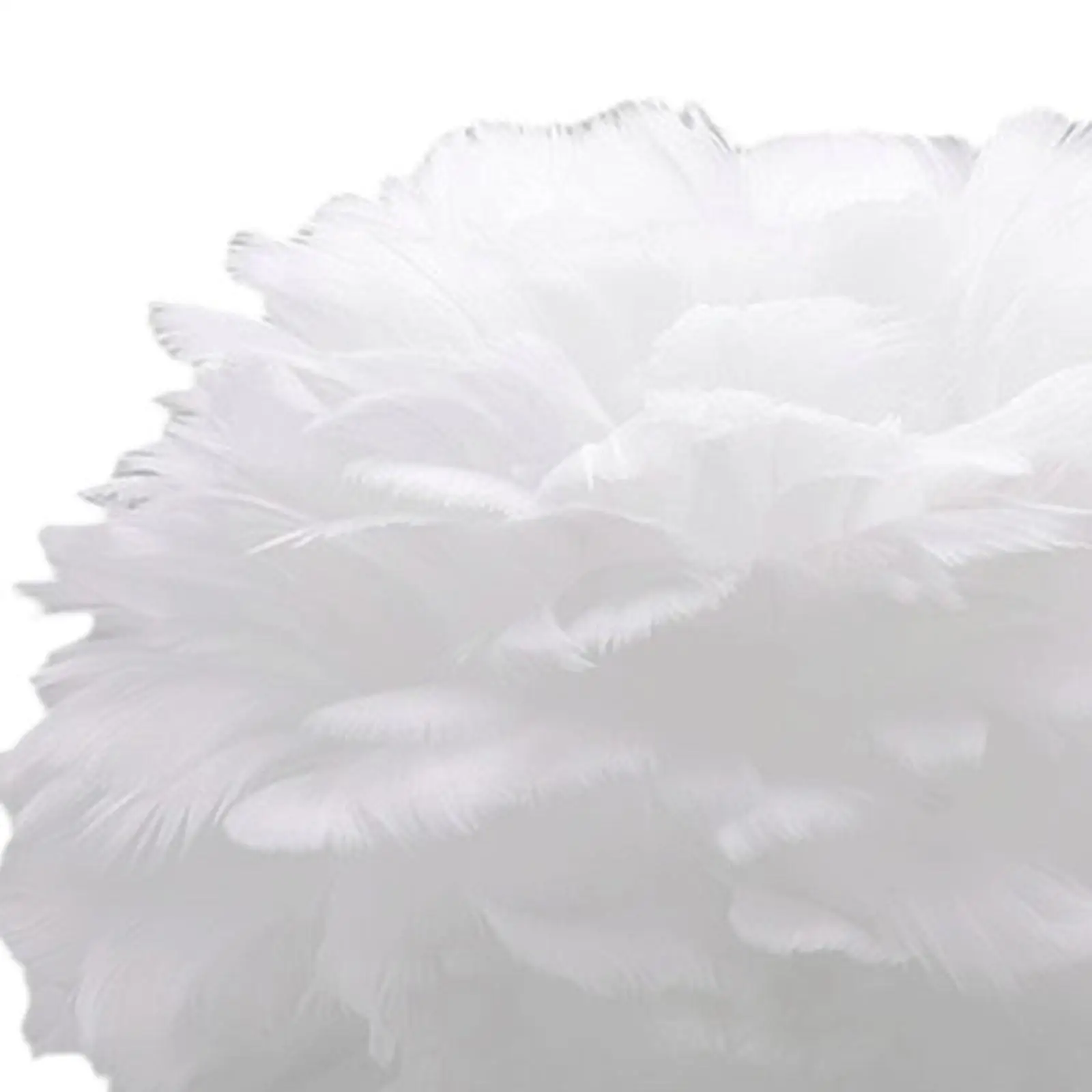 Feather Pendant Lamp Shade E27 Soft Lighting Fixture Romantic Chandeliers for Home Room Living Dining Bedroom