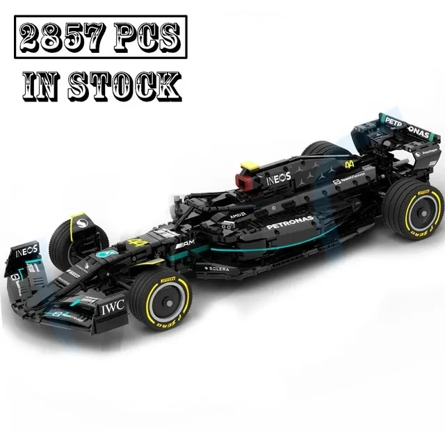 

New MOC-138981 W14 and MOC-138621 SF23 Scale 1:8 Formula 1 Race Car Model Buiding Creators Block Bricks Toys Kids Birthday Gifts