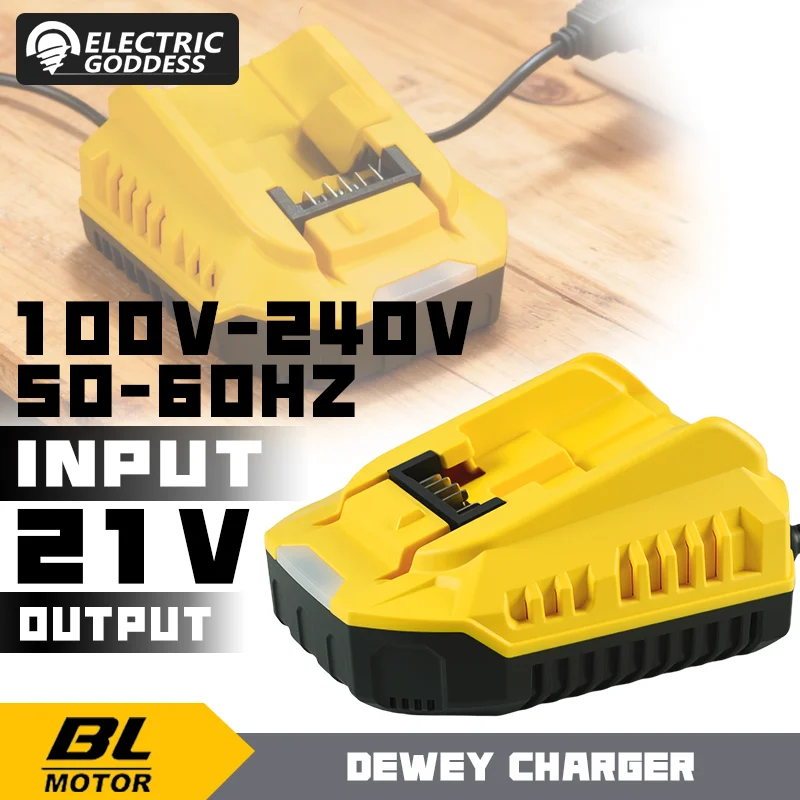 

Зарядное устройство для электроинструмента, 110-240 В, 50-60 Гц, замена для Dewalt 21 В, 2 А, 4ALлитий-ионный аккумулятор DCB206 DCB205 DCB204 DCB203 ﻿
