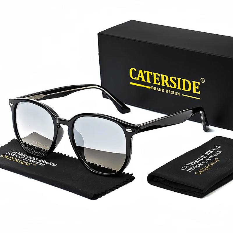 Caterside Retro polygonale Sonnenbrille Herren Punk Modemarke entworfen gute Qualität Frauen Sonnenbrille Reises port Party UV400 – Detail 2