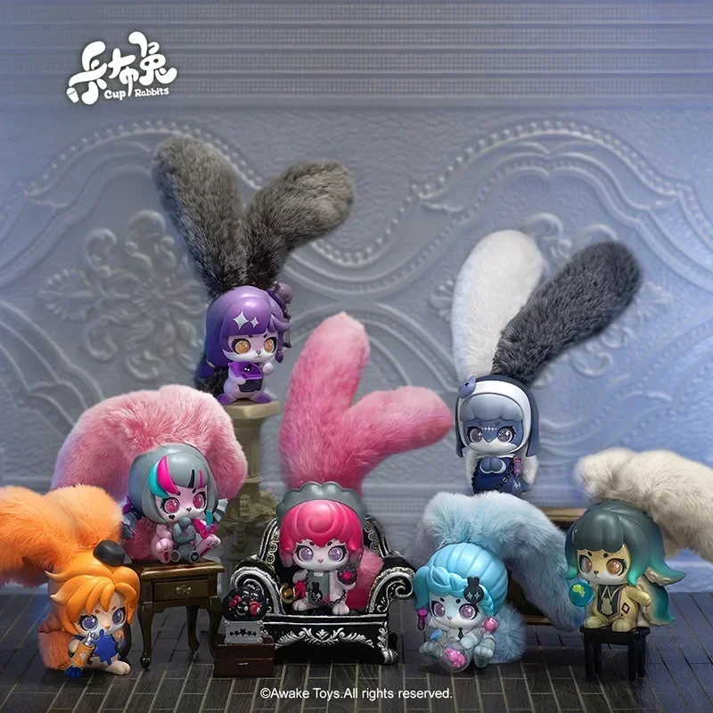 

Genuine Cup Rabbits 3rd Generation Fragrant Velvet Facing Self Trend Play Blind Box Personalized Desktop Ornaments Pendant 10cm