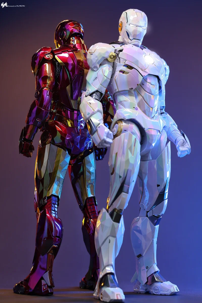 

Iron Man Mk4 Action Figure 1/6 Scale MMS792D70 Colorful Geometric Style Alloy Collectible Movable Toy for Fans And Friends