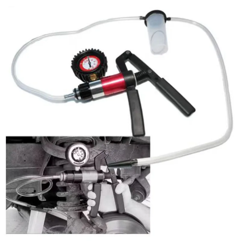 أداة تشخيص السيارة سيارة باليد فراغ مسدس مضخة الفرامل النازف محول خزان السوائل أدوات اختبار الزيت عدة #4