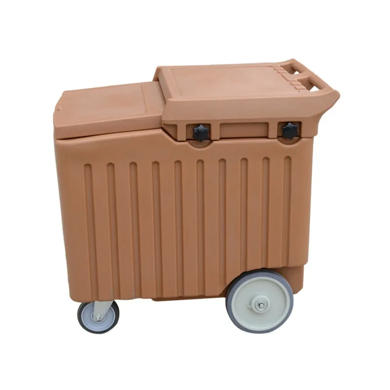 110-Liter large-capacity cable-stayed cover ice truck, outdoor stall in hotel restaurant