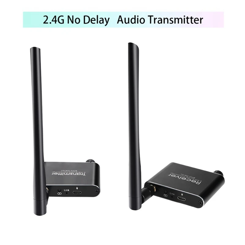 2.4G Wireless Audio Adapter Audio Extensor Wireless Audio Transmitter And Receiver 50M Lan Audio Extender Splitter RX/TX