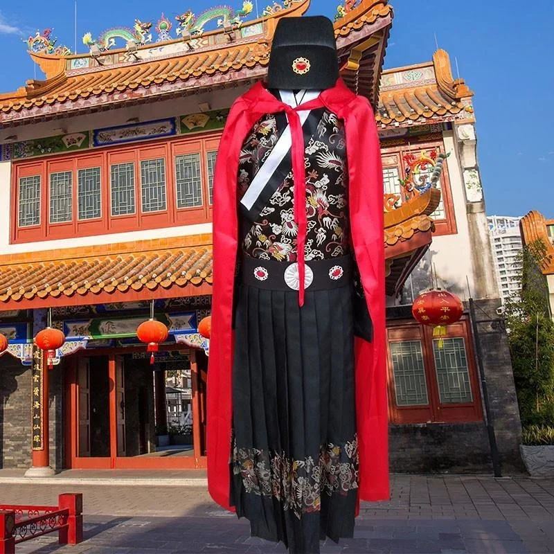 Vêtements généraux de prairie chinoise, robe de combat, garde avant impériale masculine, costume de poisson volant, costume de brocart, soldat, ancien Sui