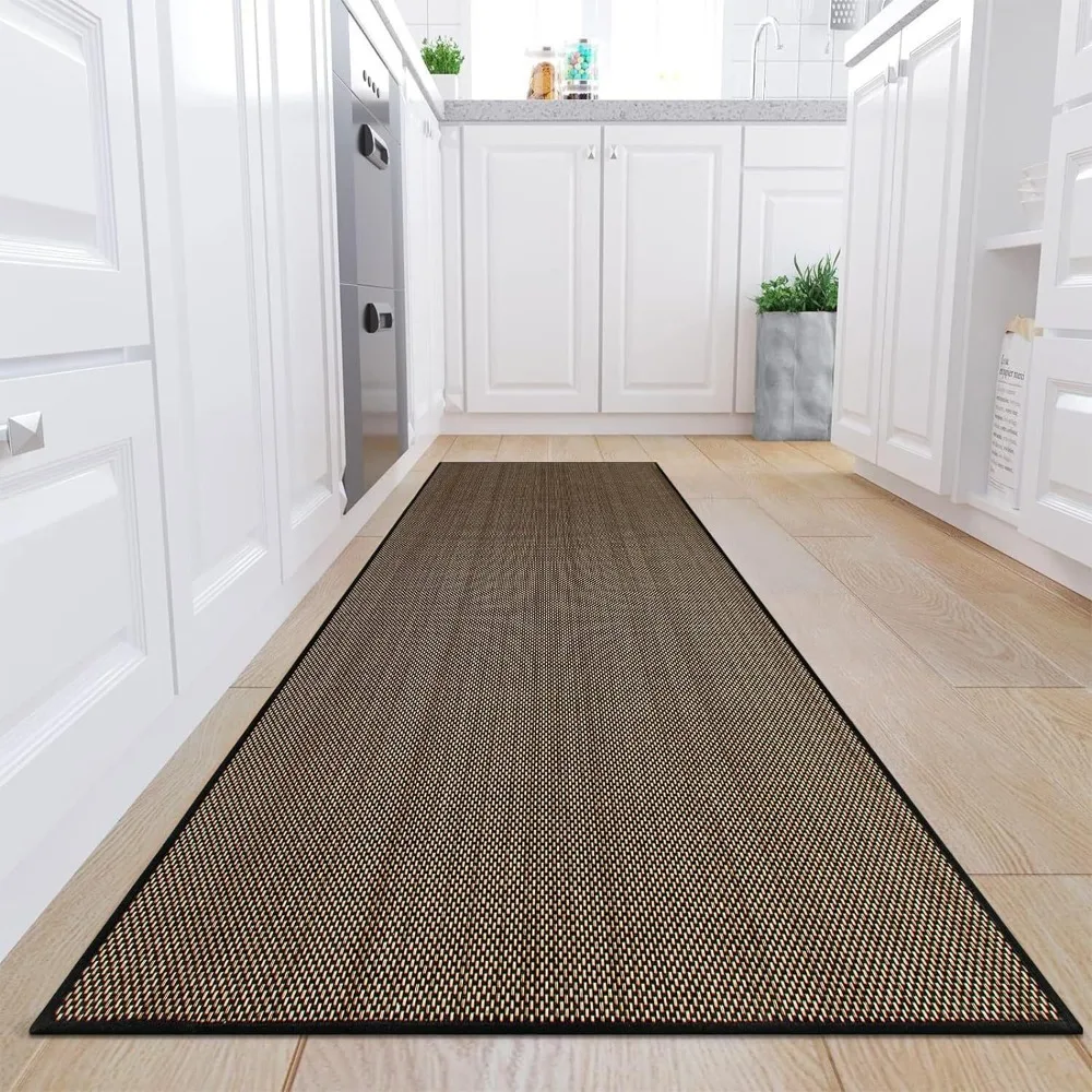 

Простой супервпитывающий кухонный напольный коврик, длинный утолщенный коврик для входа, мягкий моющийся льняной коврик для ванной, кухонные принадлежности