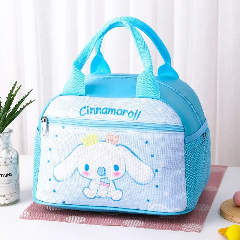 

Изолированная сумка для обеда Hello Kitty & Kuromi, сумка Bento из расширенного алюминиевого фольги Cinnamoroll, водонепроницаемая ткань Оксфорд