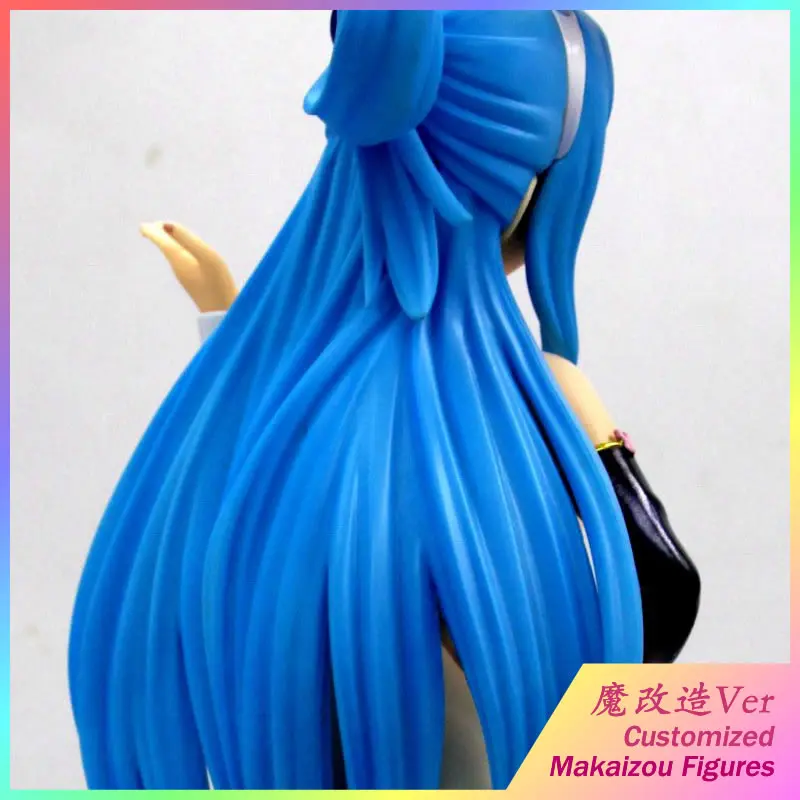 1/4 B-style Blue Haired Girl Bunny Ver.  Makaizou PVC Customized R18 Sexy Anime Figure B-0112