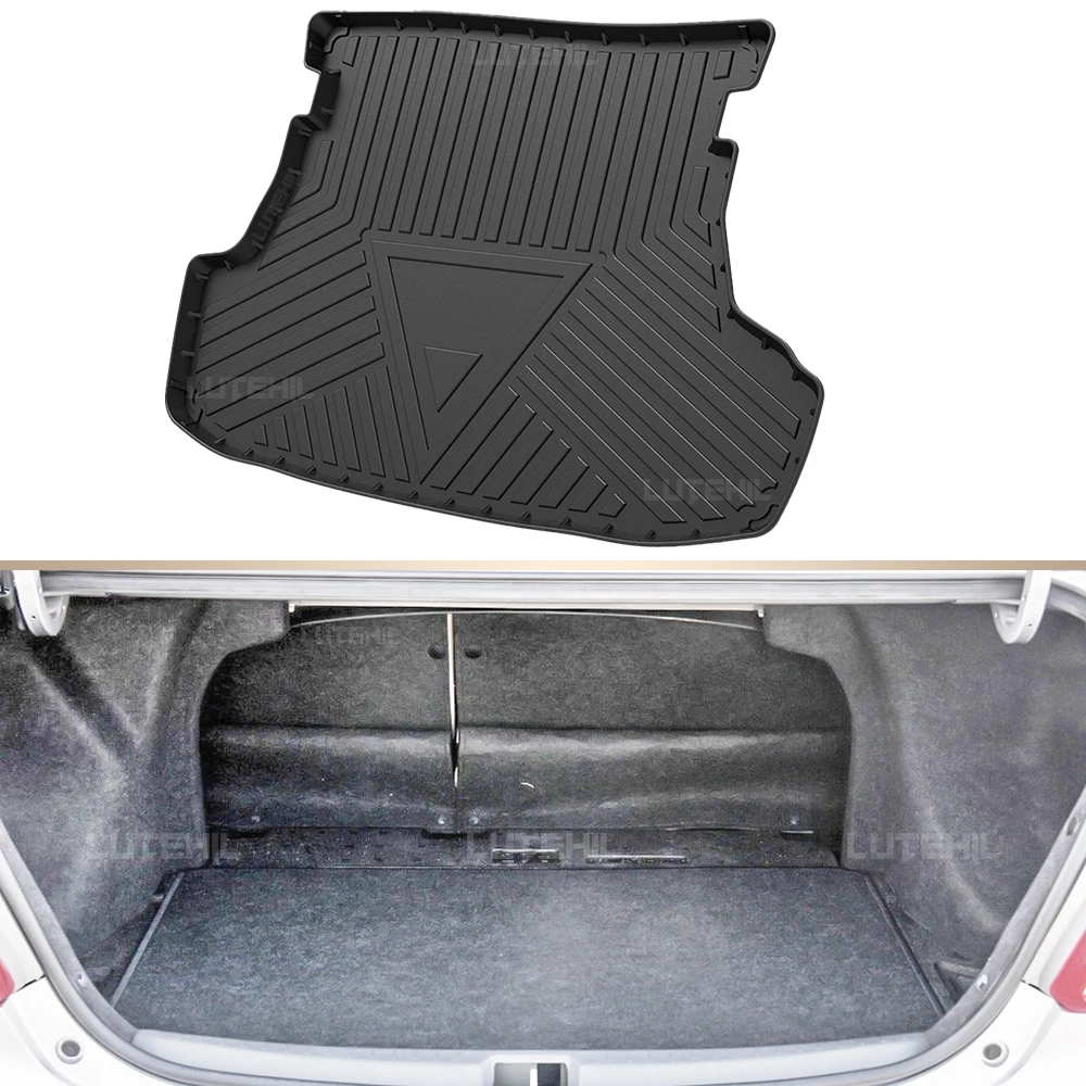LUTEHIL For Toyota Vios 2008-2013 2009 2010 2011 2012 TPE Trunk Mat Mat Cargo Liner Protective Cover Waterproof Accessories