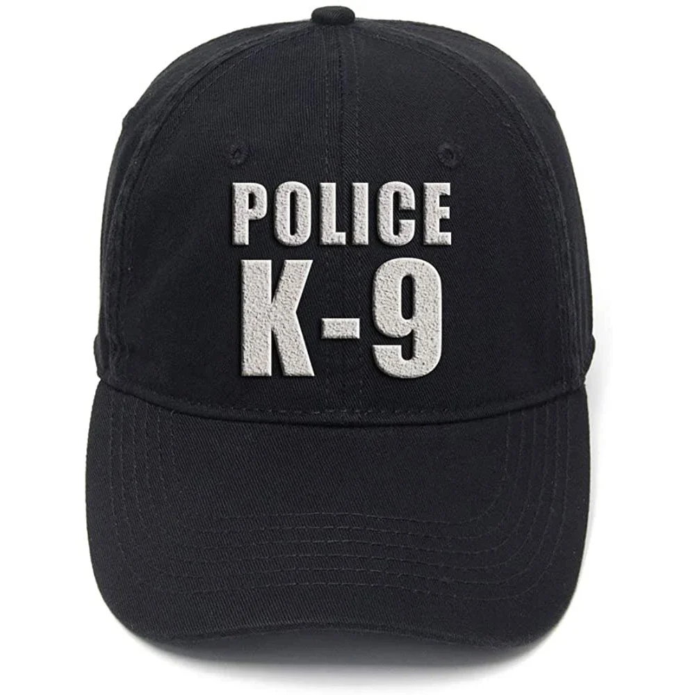 

Lyprerazy K9 Canine Police Officer Washed Cotton Adjustable Men Women Unisex Hip Hop Cool Flock Printing Baseball Cap