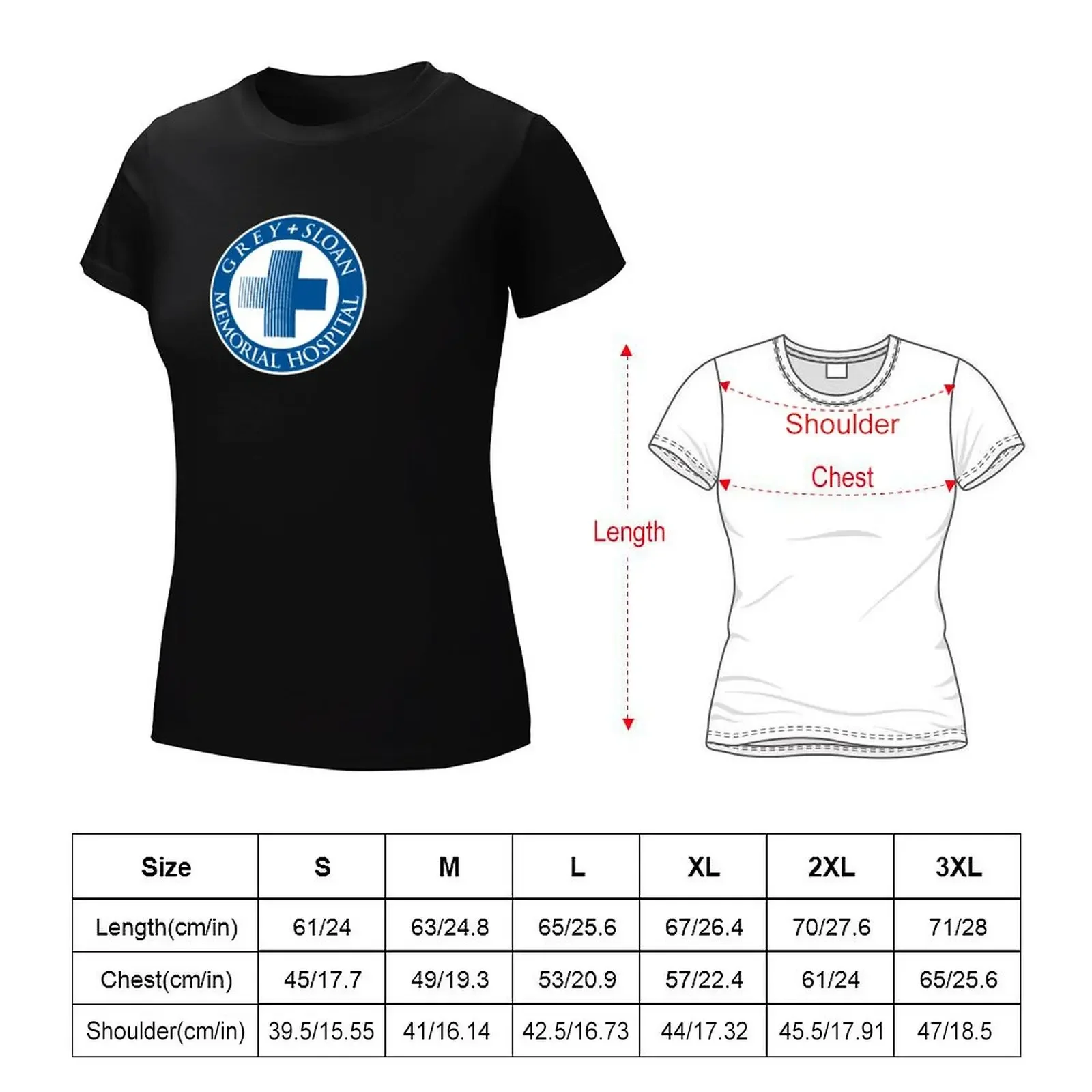 Grey + Sloan Memorial Hospital (Variant) T-shirt tops plus size tops cute t-shirts for Women