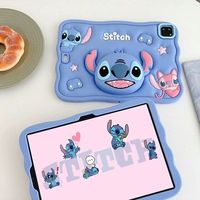 Disney Stitch For IPad 10.2 7th 8th 9th 10th Gen Air 3 4 5 10.9 Mini 6 9.7 Pro 11 12.9 inch Kids Silicone Tablet Protective Case