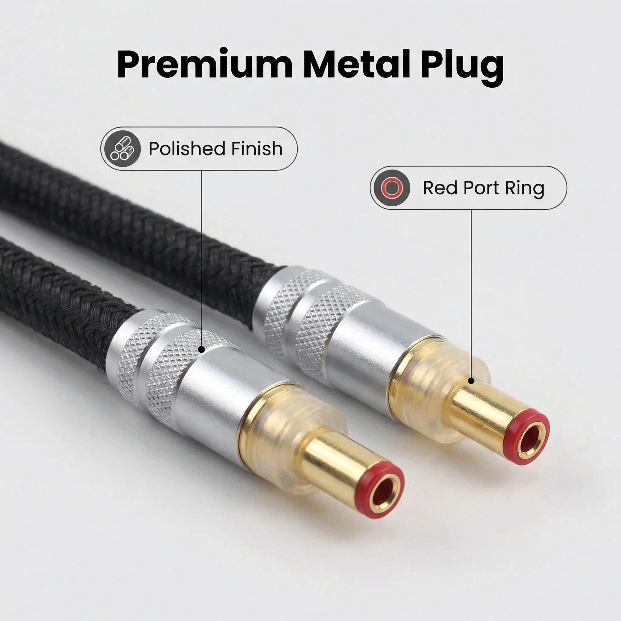 OYAIDE DC21G Hifi DC output power cable wire line 6N OCC custom DC line 1.35 1.7 voltage stabilized male p