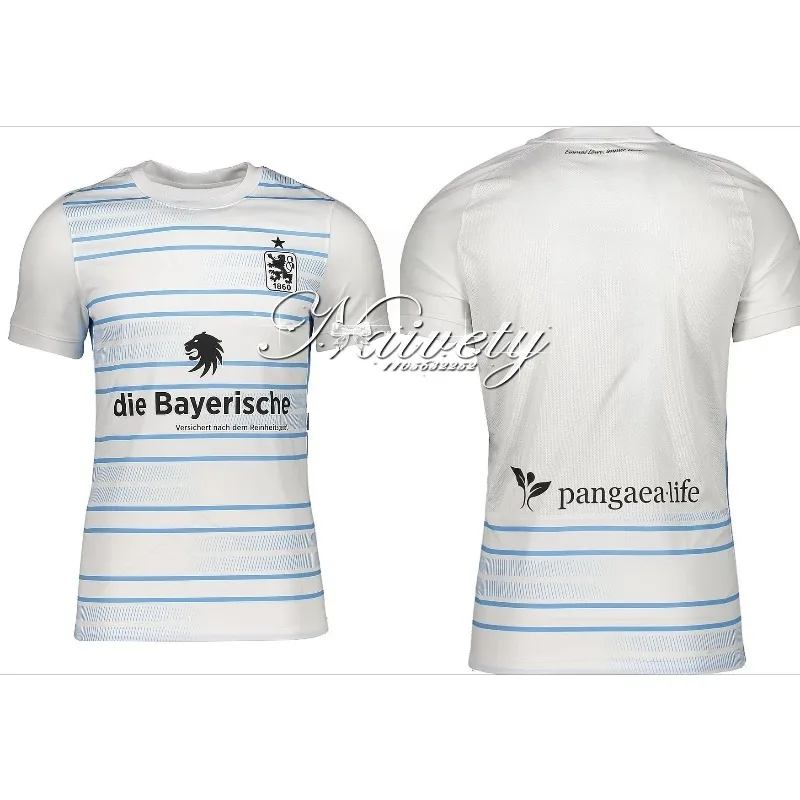 25/26 1860 المنزل جيرسي الرجال التجفيف السريع تنفس تي شيرت الكبار الأطفال الوالدين والطفل ميونيخ FanJerseySportsTraining تي شيرت #3
