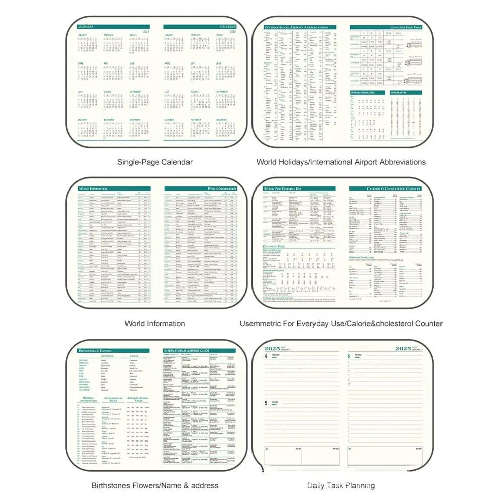 365 Days 2026 Schedule Planner Notepad Efficiency English To-do List Notebook Self-discipline Thick Paper